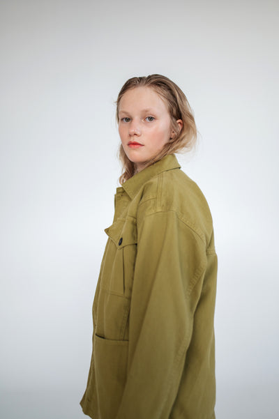 pocket jacket - green moss