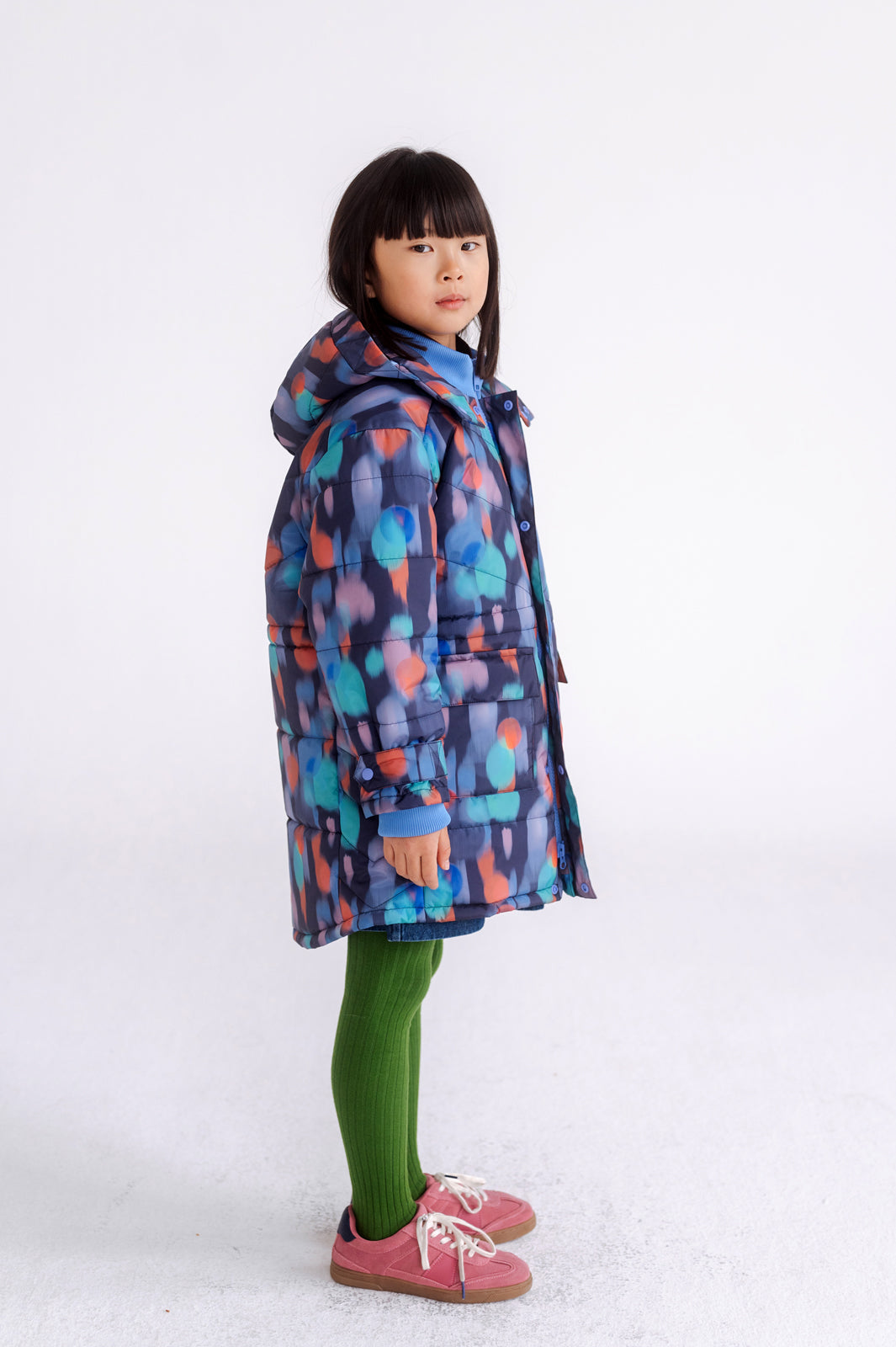 parka puffer - daze print