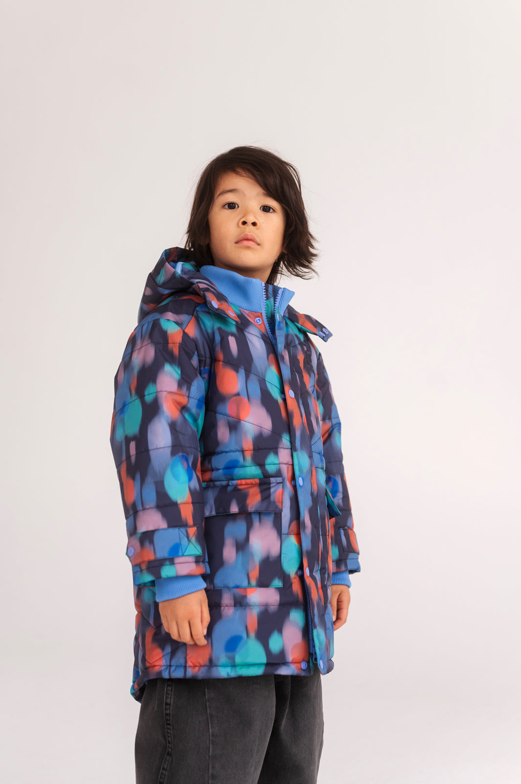 parka puffer - daze print