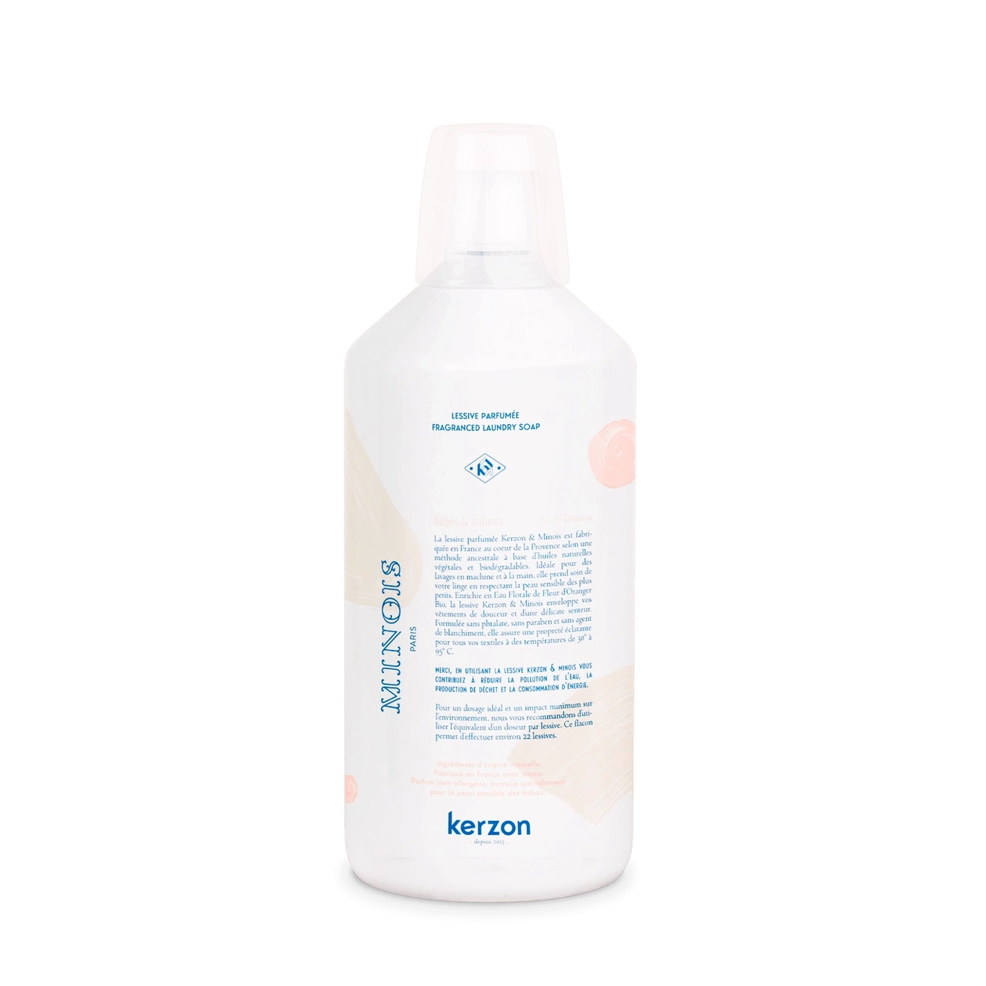 Kerzon x Minois natural scented laundry detergent gentle for baby clothes