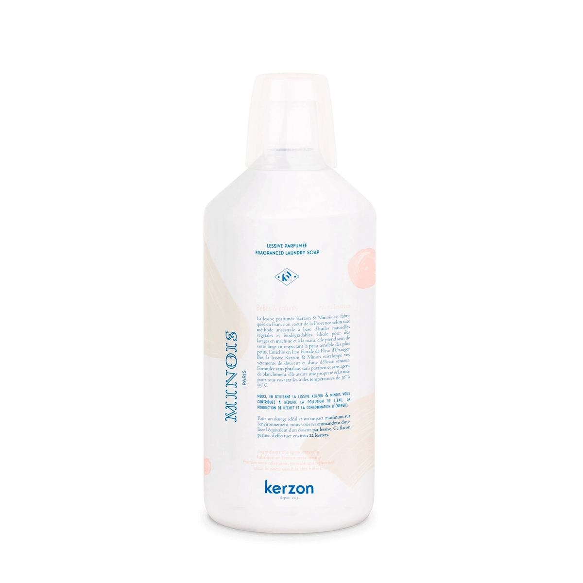 Kerzon x Minois natural scented laundry detergent gentle for baby clothes