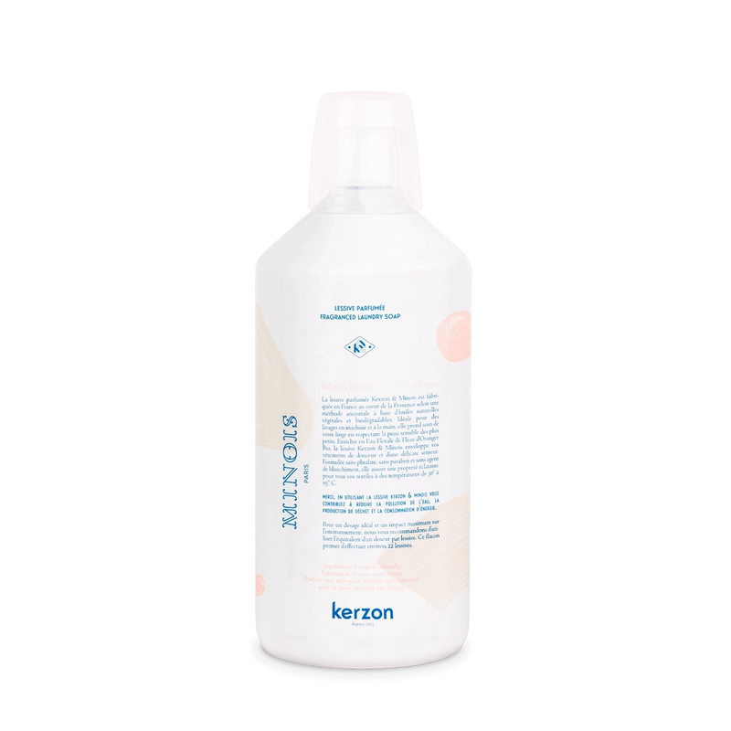Kerzon x Minois natural scented laundry detergent gentle for baby clothes