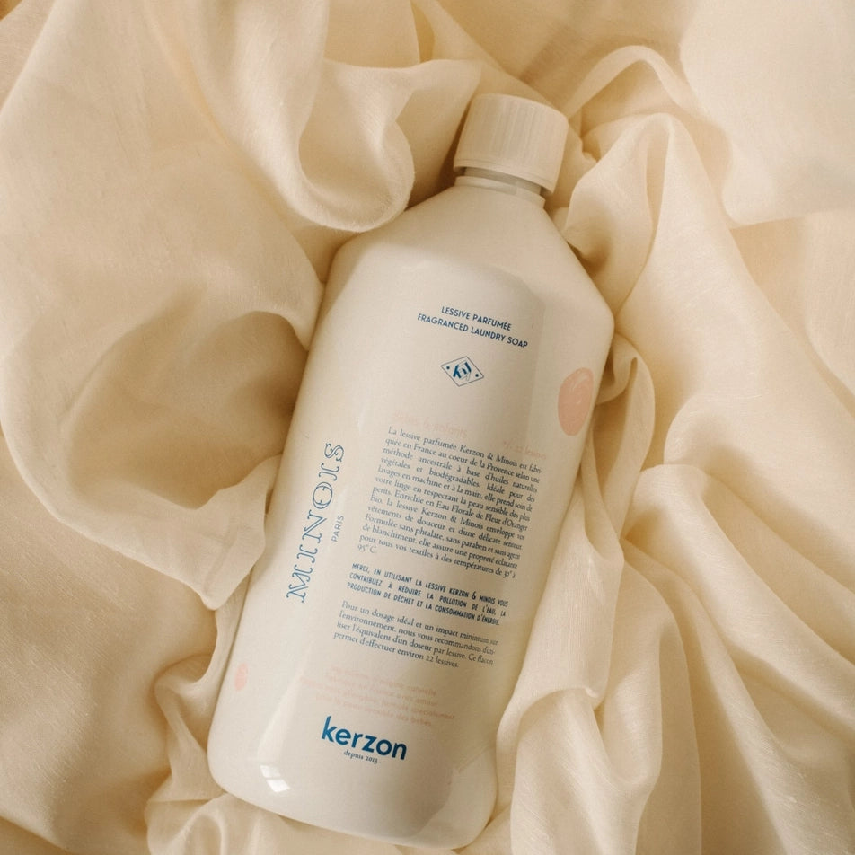 Kerzon x Minois natural scented laundry detergent gentle for baby clothes
