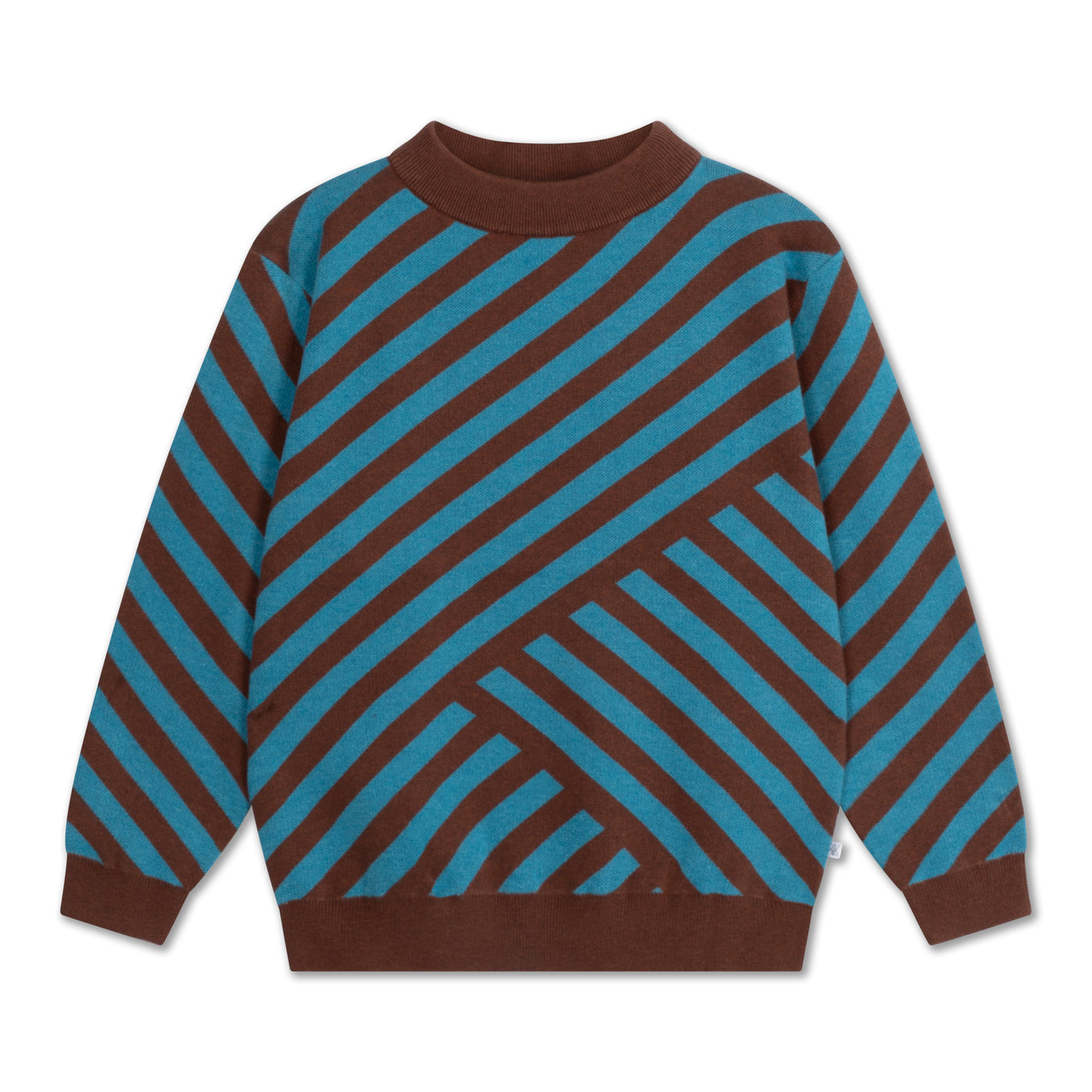 knit boxy sweater - abstract