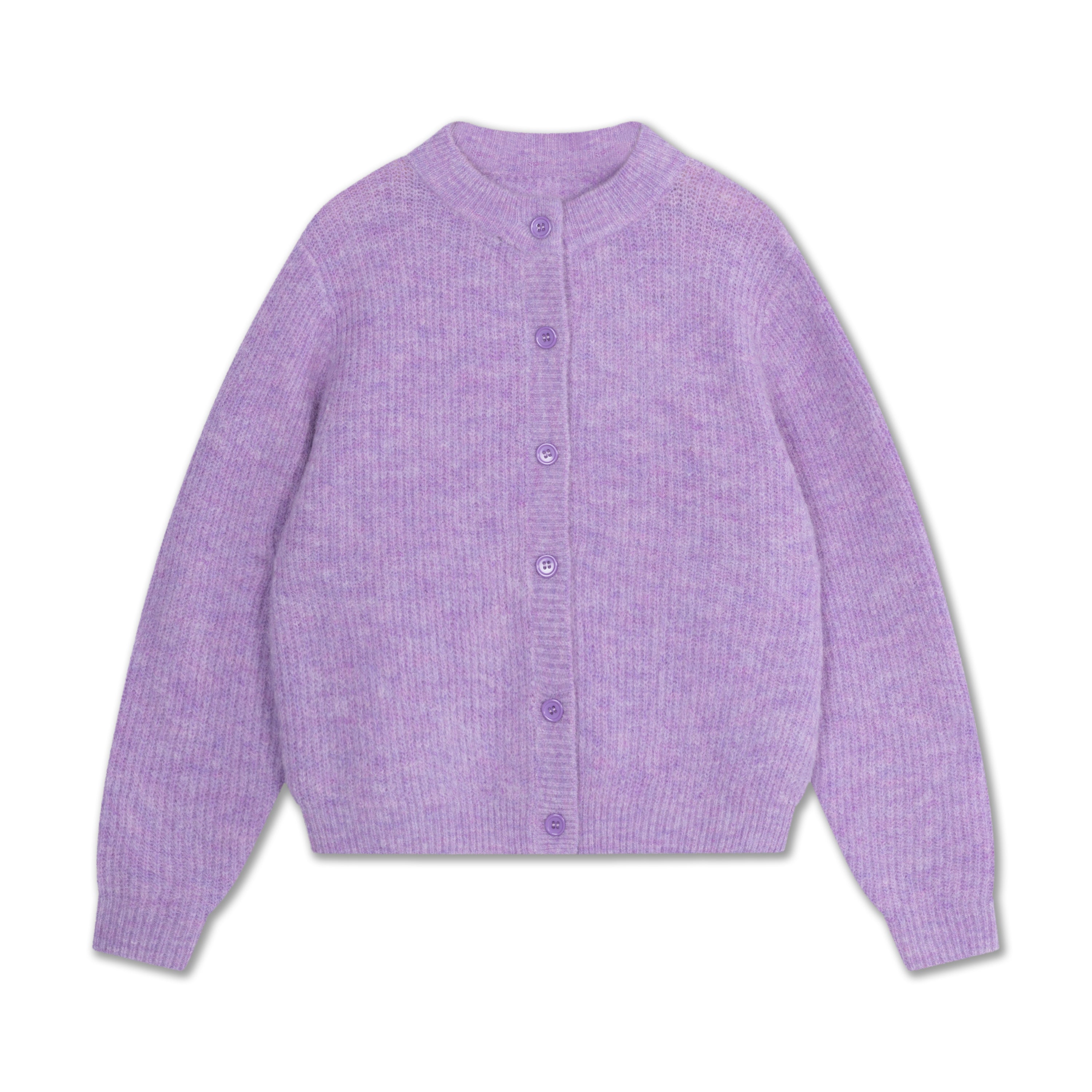 knit cardigan - lilac