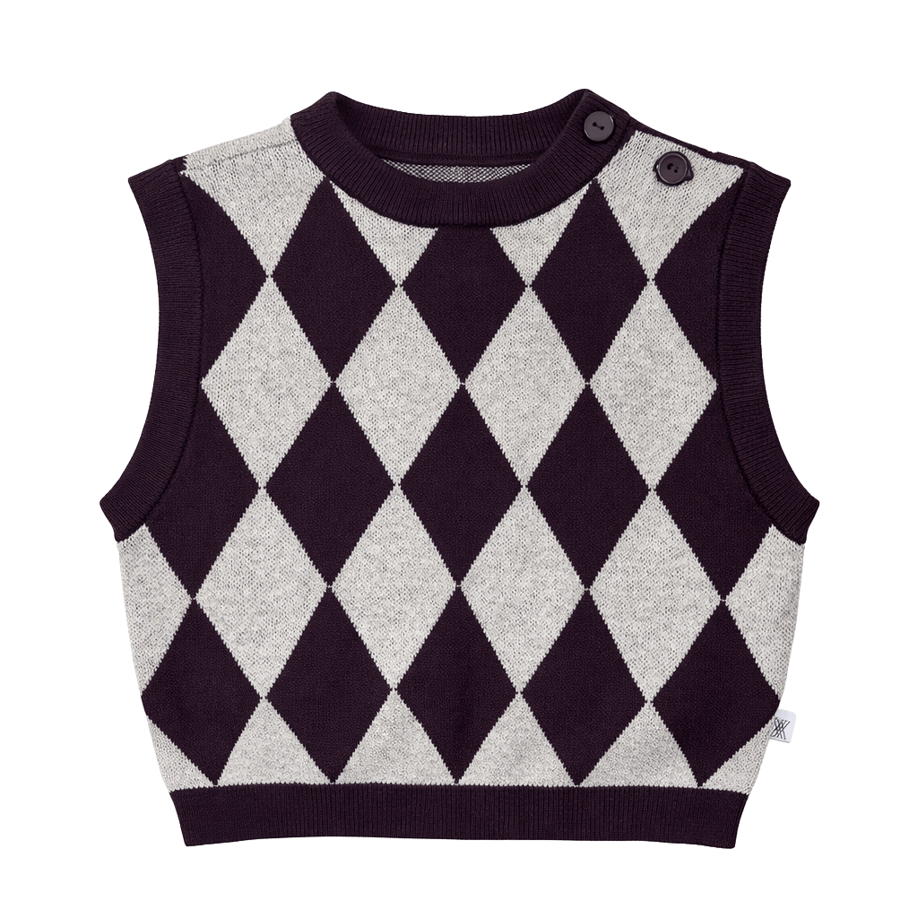 knit tank - chocolate twist