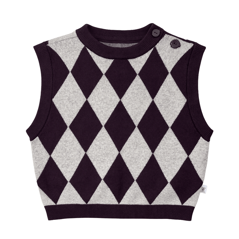 knit tank - chocolate twist