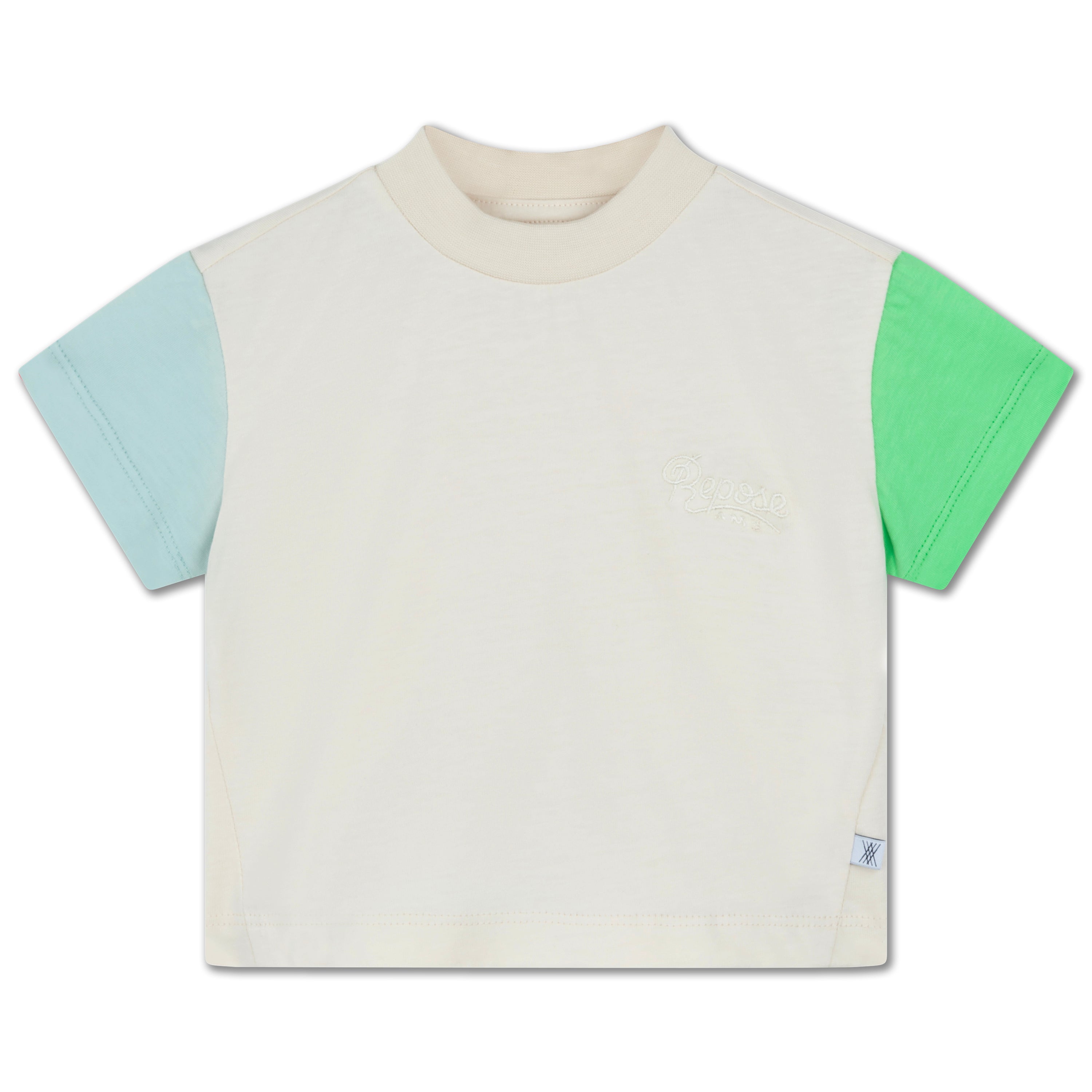 boxy tee - color block