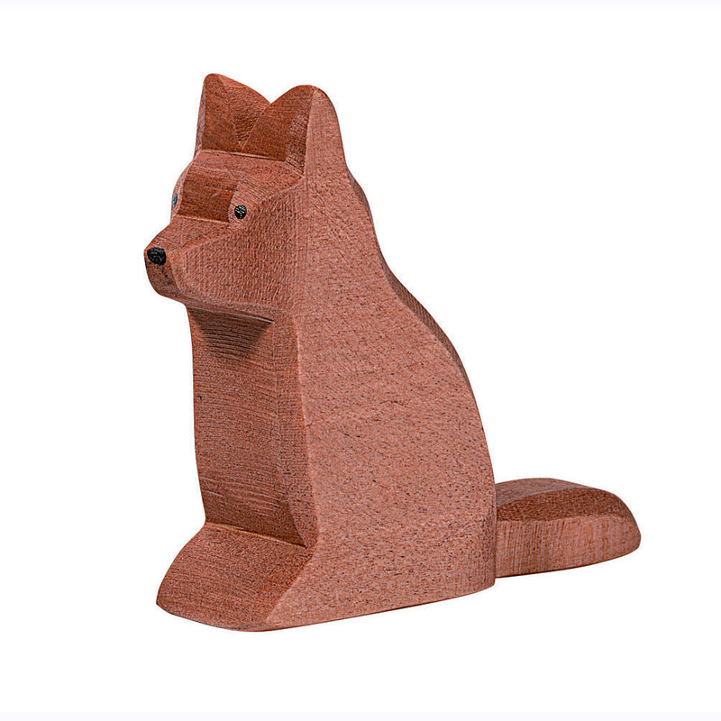 Handcrafted Ostheimer fairy wolf wooden toy figure – sustainable toy for imaginative play