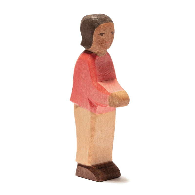 Ostheimer handcrafted wooden figure – The Son, made from natural wood with non-toxic paint for safe, imaginative play.