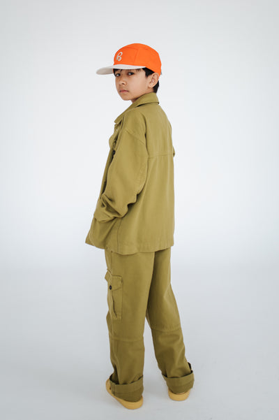 pocket jacket - green moss