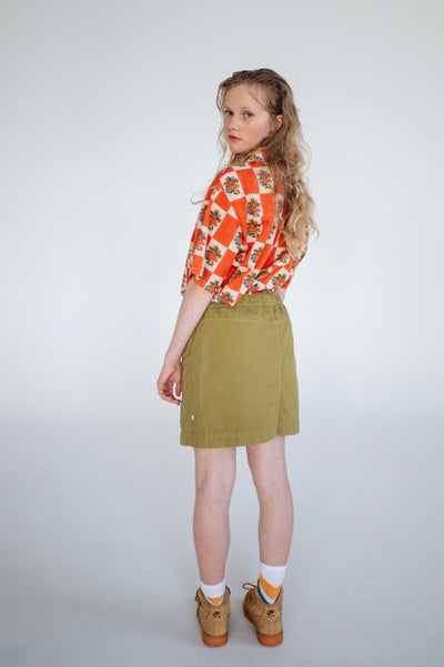 pocket skirt - green moss