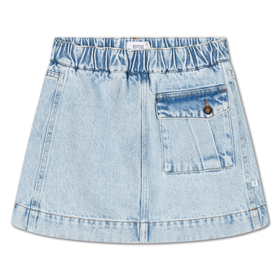 pocket skirt - light blue