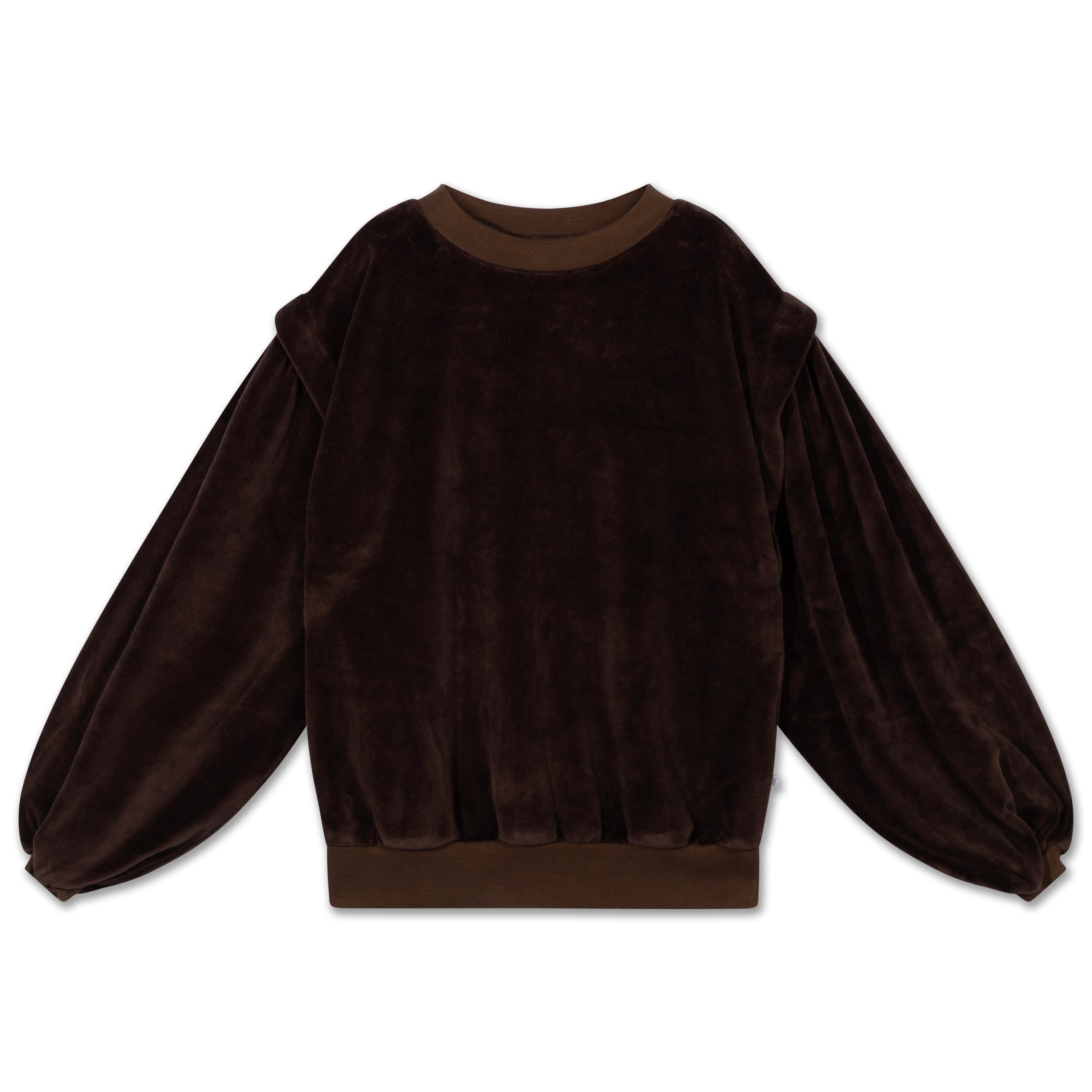 pretty sweatshirt - coffee brown