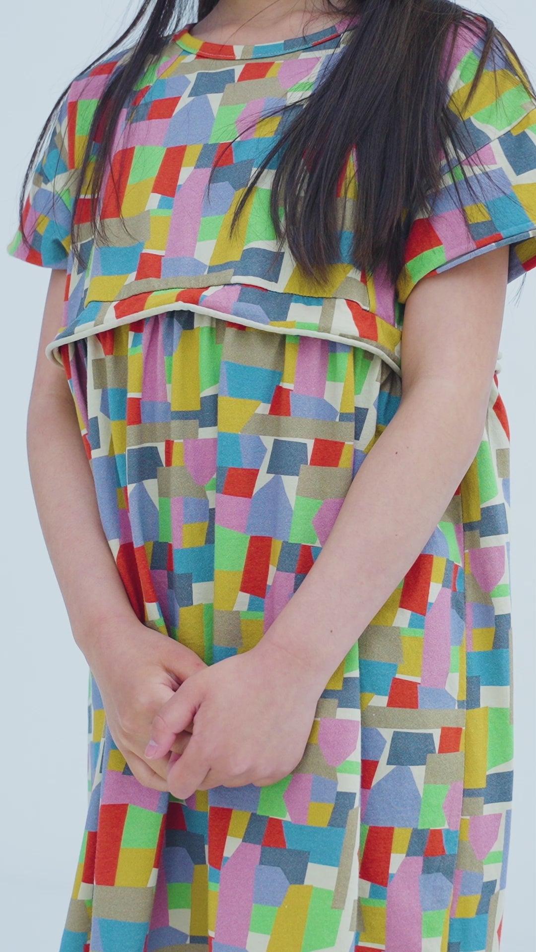 dress of clouds - graphic color block