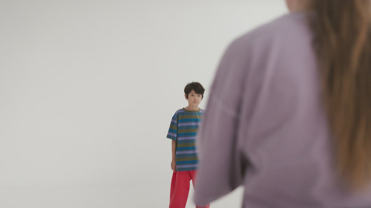 wide pant - washed flame red