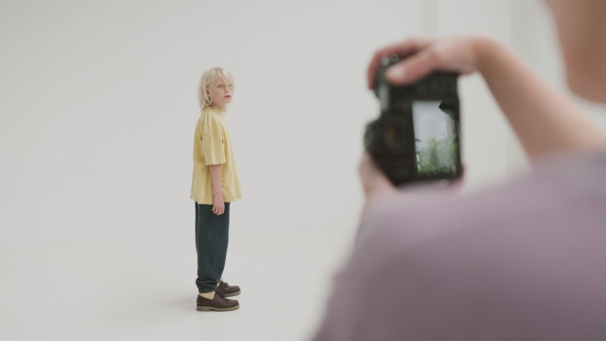 boxy tee - golden oat