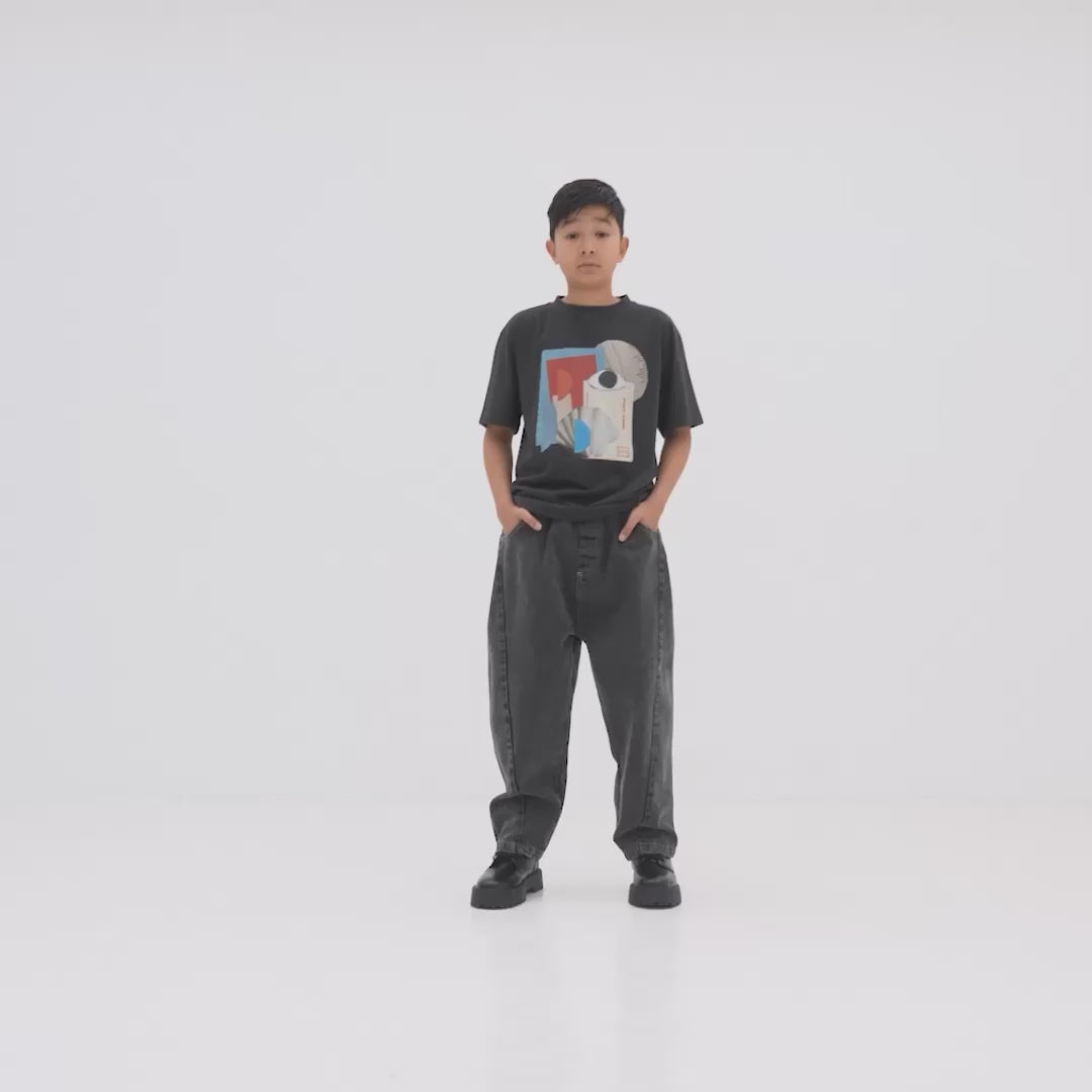 tee shirt - moonless night black