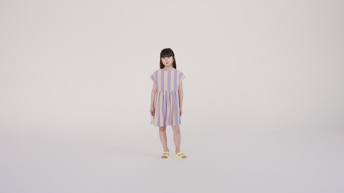every day dress - lilac nude stripe