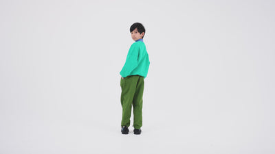 crewneck sweater - brilliant green
