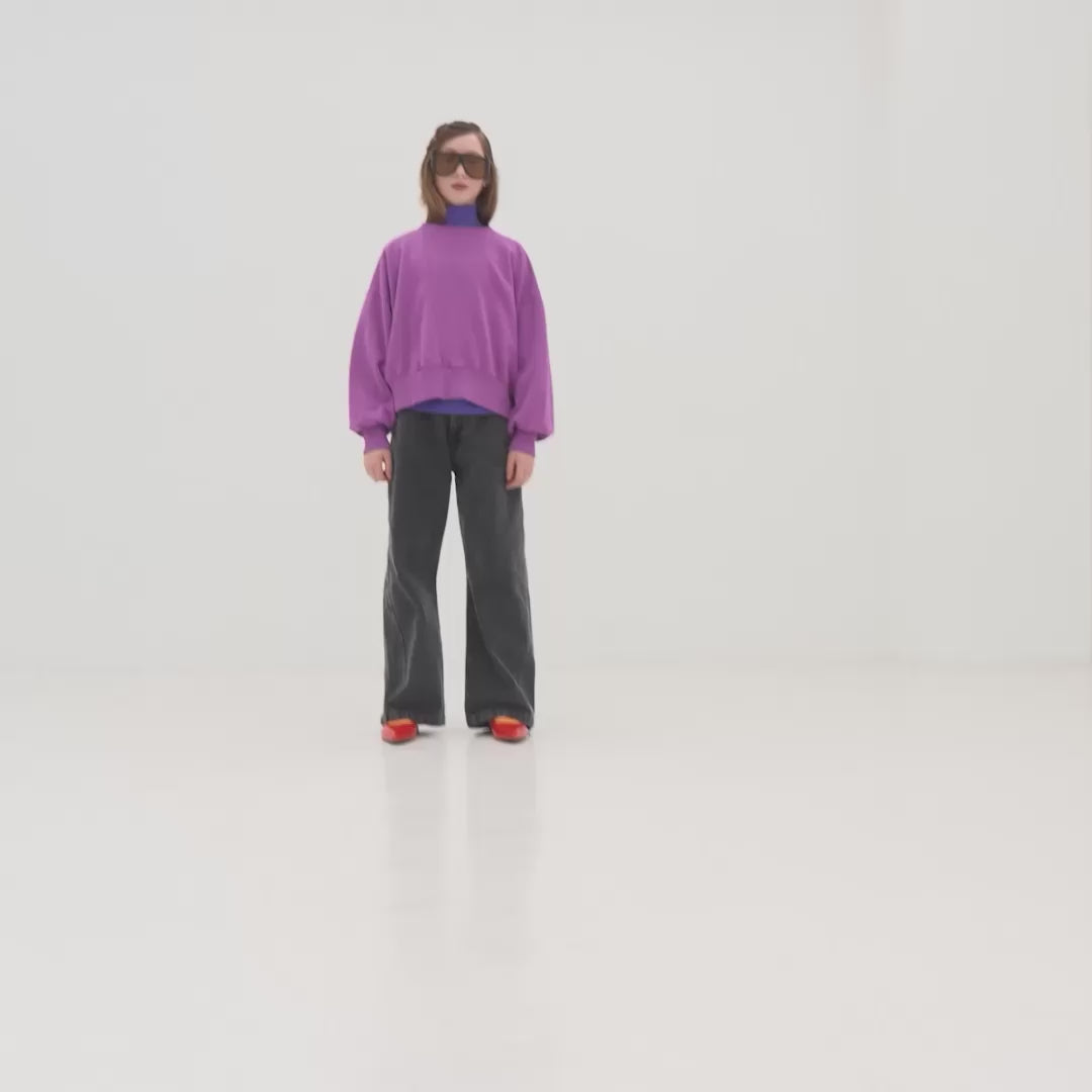 city sweater - purple orchid