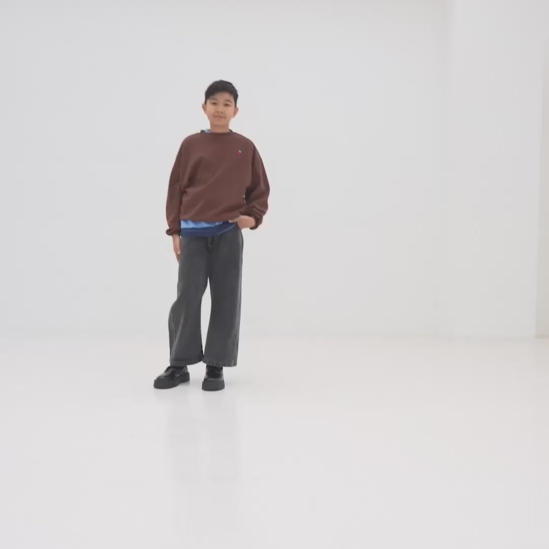 crewneck sweater - pure chocolate