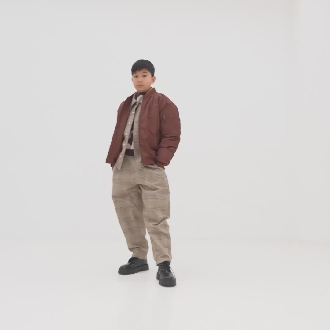 bomber coat - pure chocolate