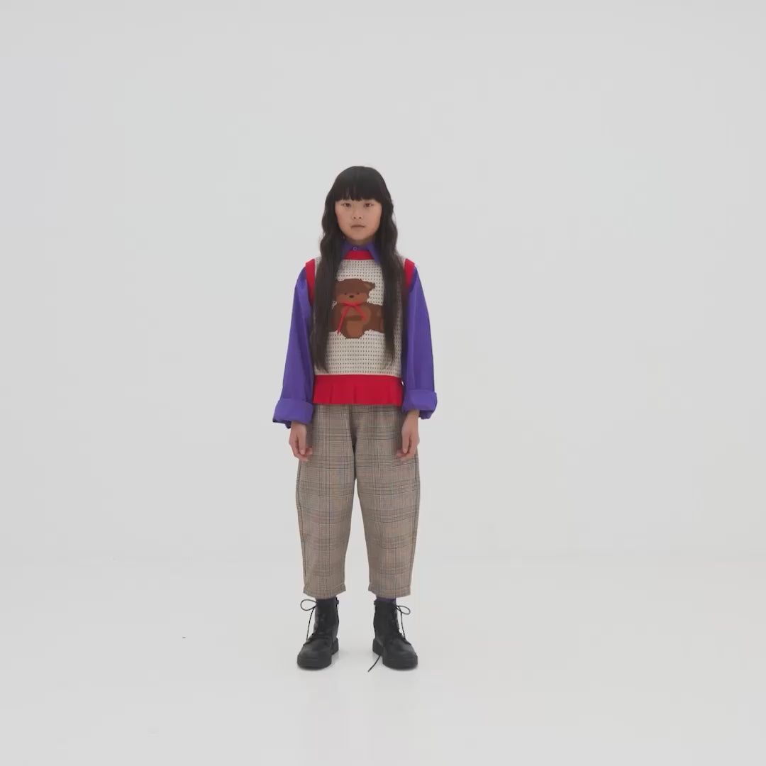 boxy blouse ls - orchid pop