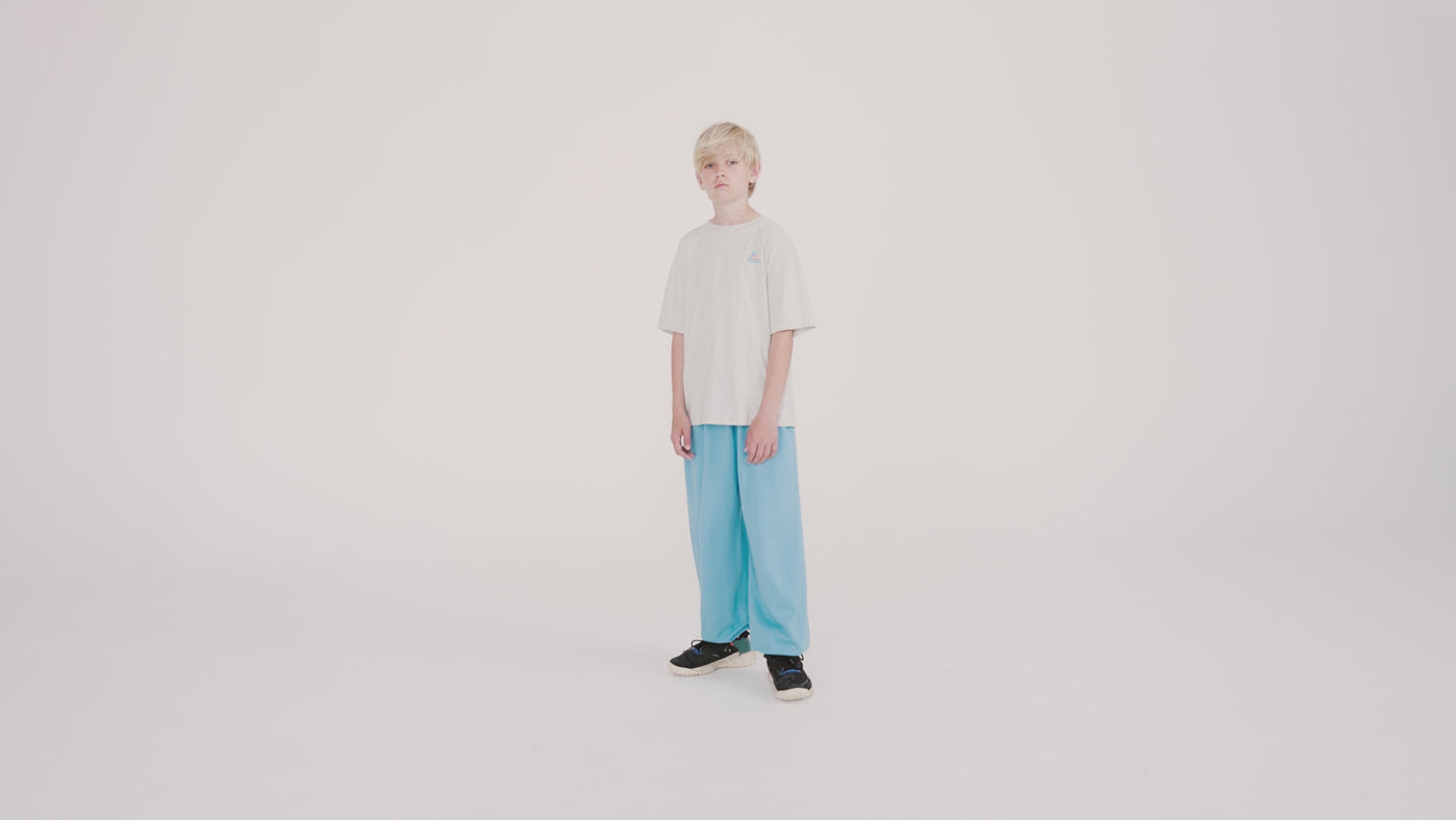 wide sweatpant - summer day blue