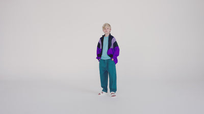 track jacket - color block