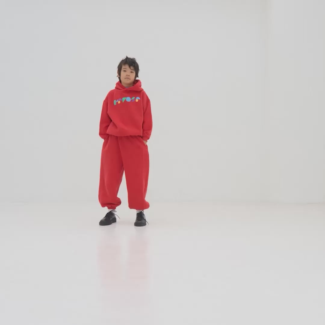 hoodie - firecracker red