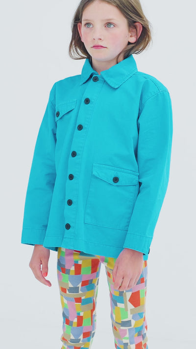 cargo jacket - bright blue