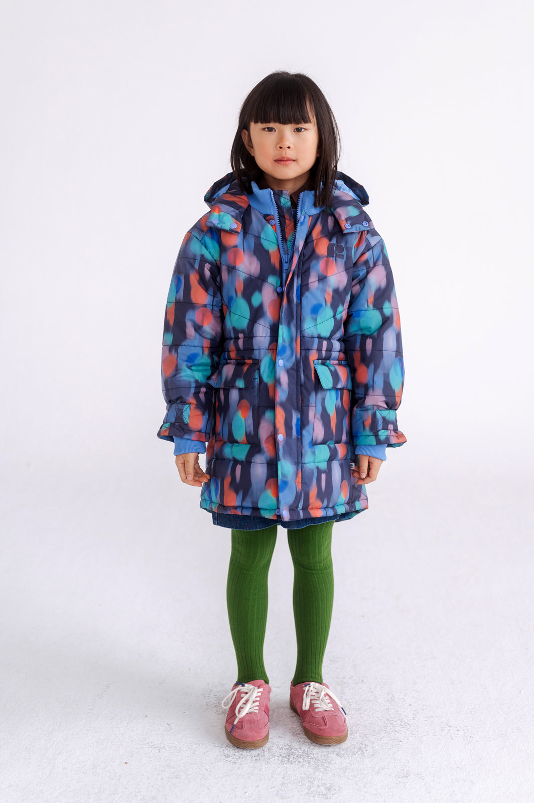 parka puffer - daze print