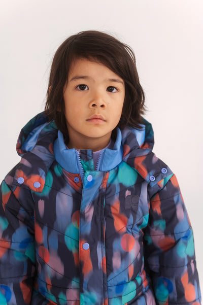 parka puffer - daze print