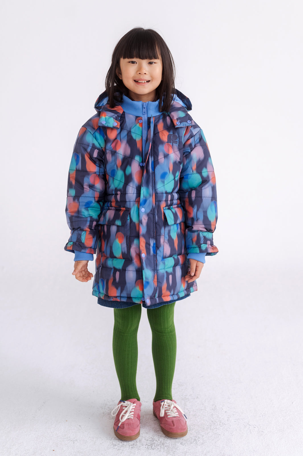 parka puffer - daze print