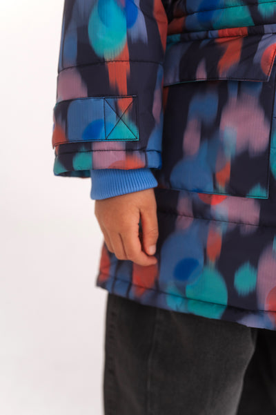 parka puffer - daze print