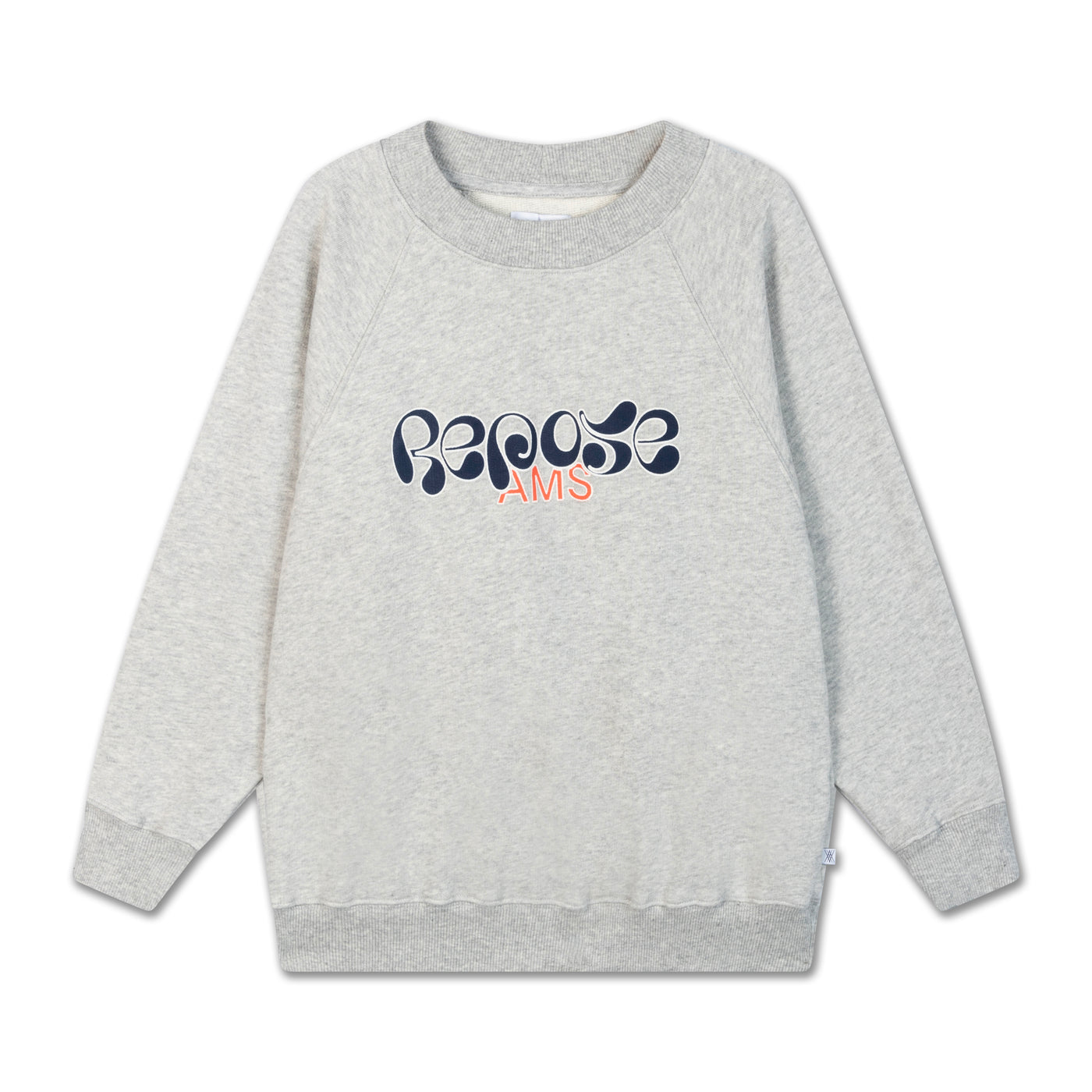 raglan sweater - light mixed grey