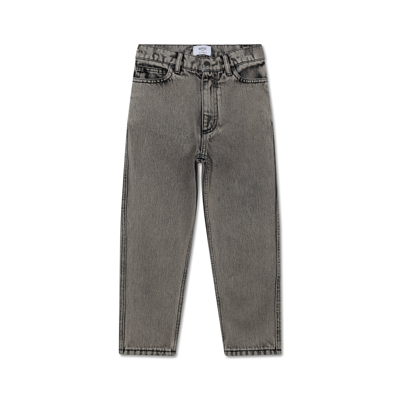 5 pocket jean - medium washed grey