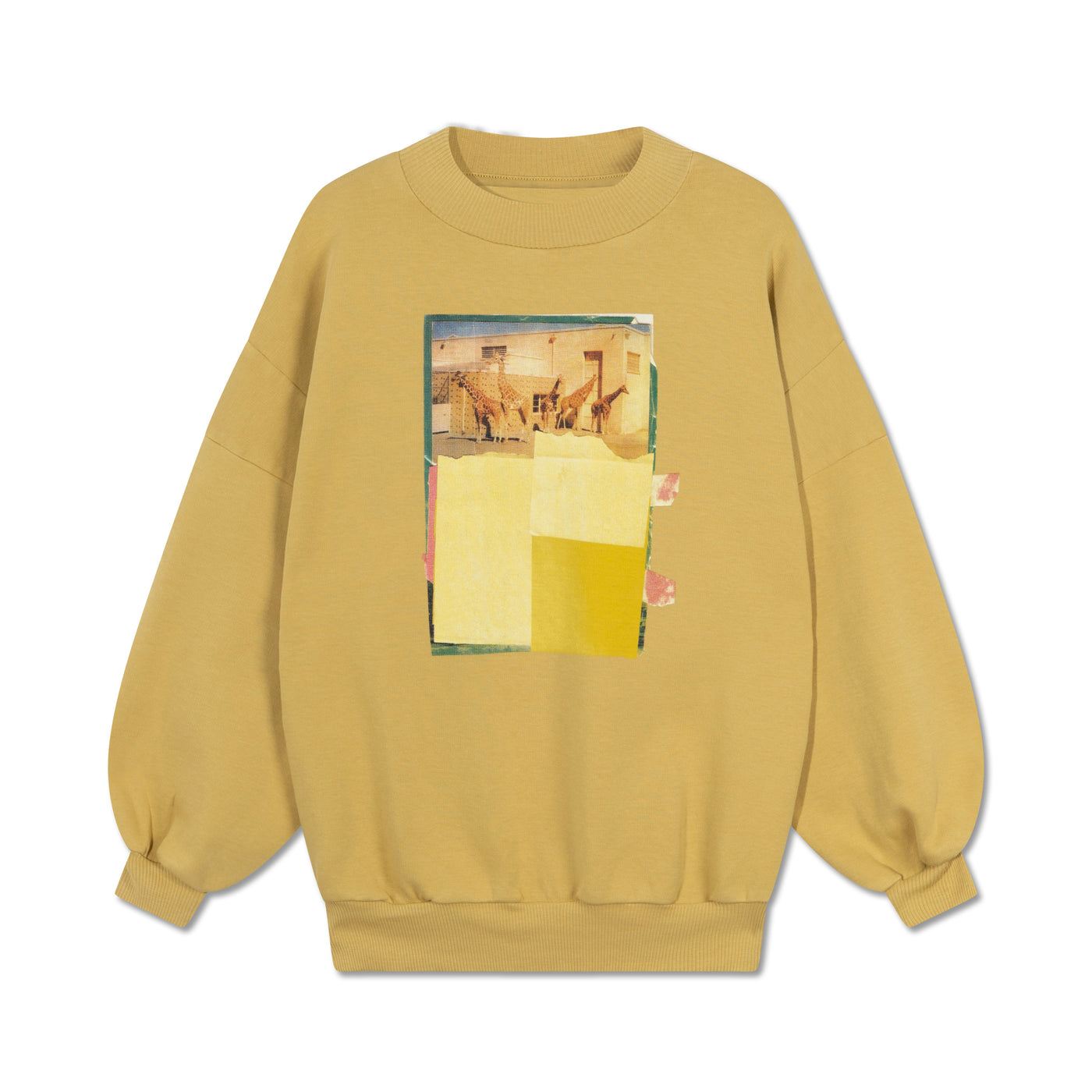 crewneck sweater - washed golden