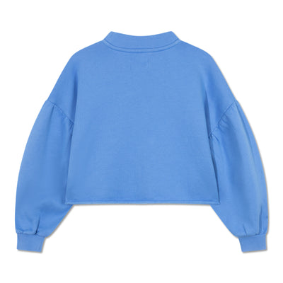 crop heart sweater - ultramarine