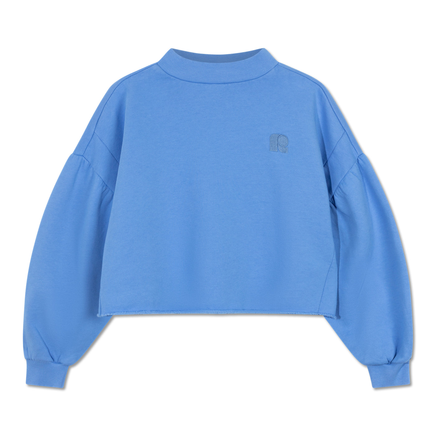 crop heart sweater - ultramarine