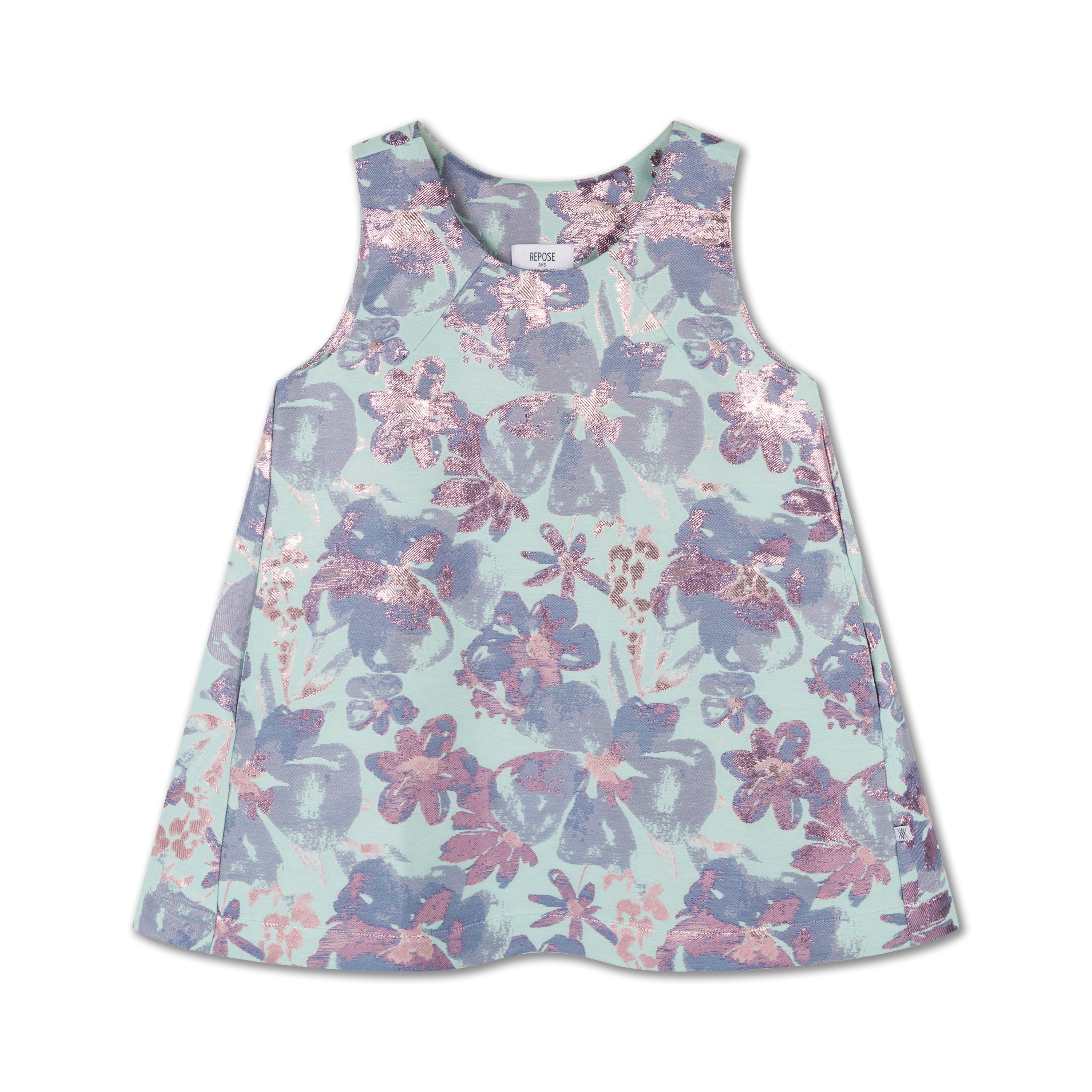 euphoria pinafore - sparkle aqua flower – Repose AMS