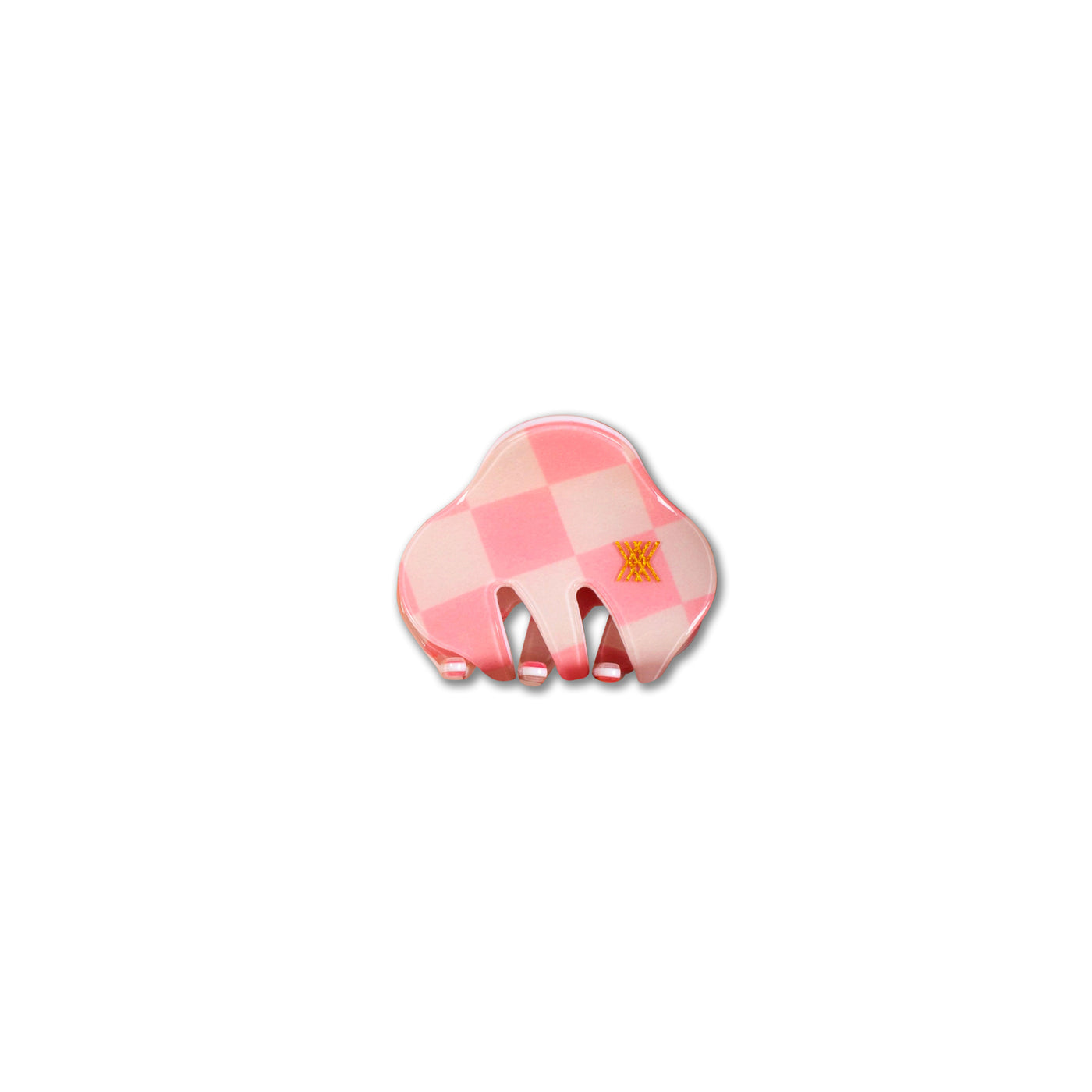 hair clamp small - soft pink BB check