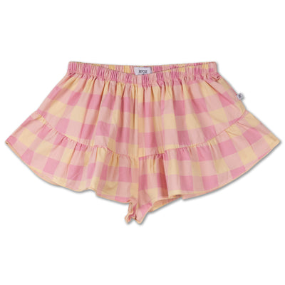 skirt short - sand pink bb check