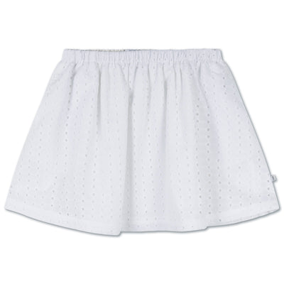 mini skirt - graphic embroidery anglaise
