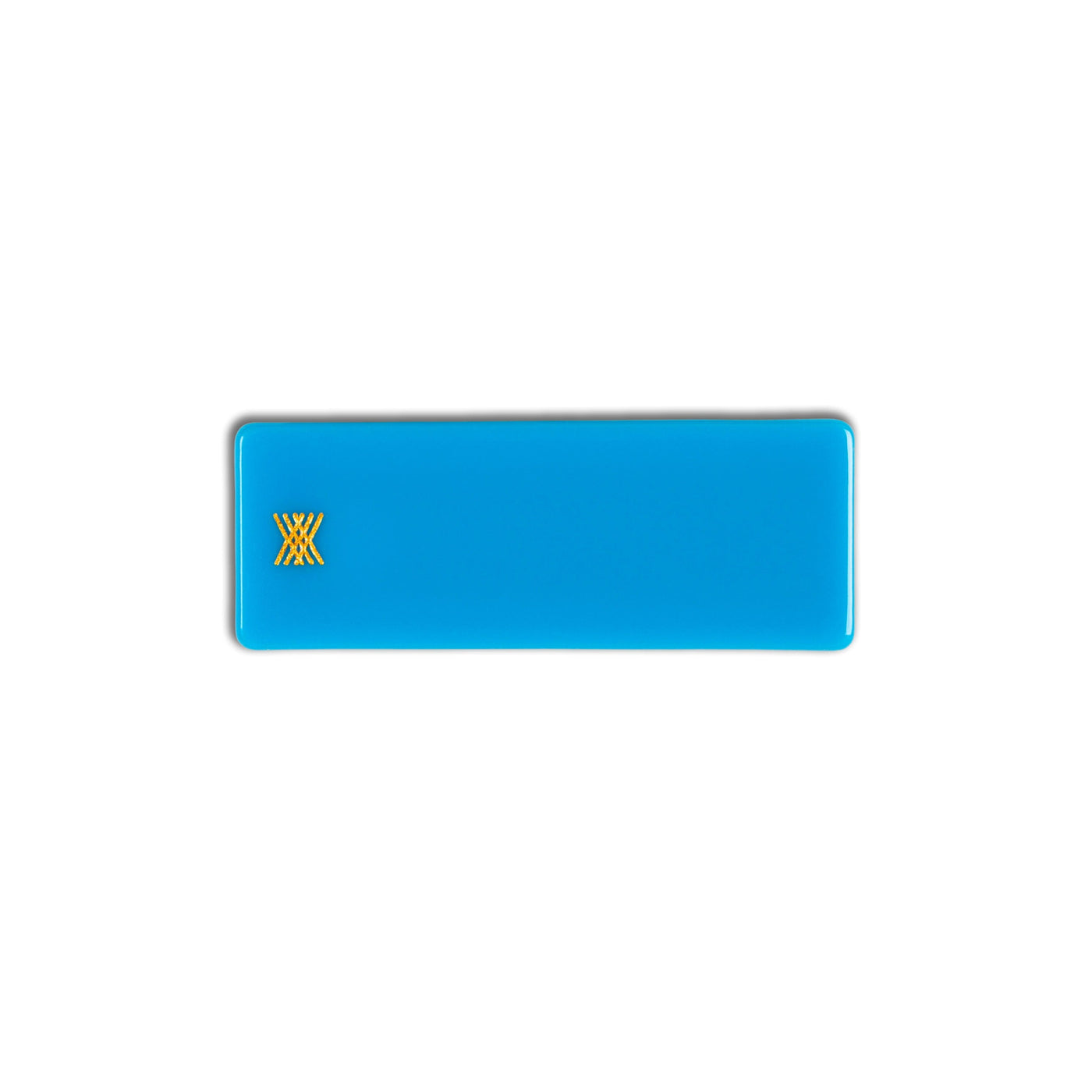 squared hair clip -ultra blue