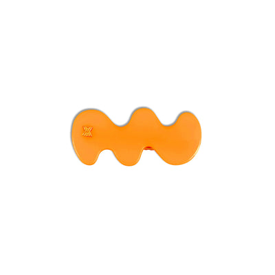 wavy hair clip - glory orange