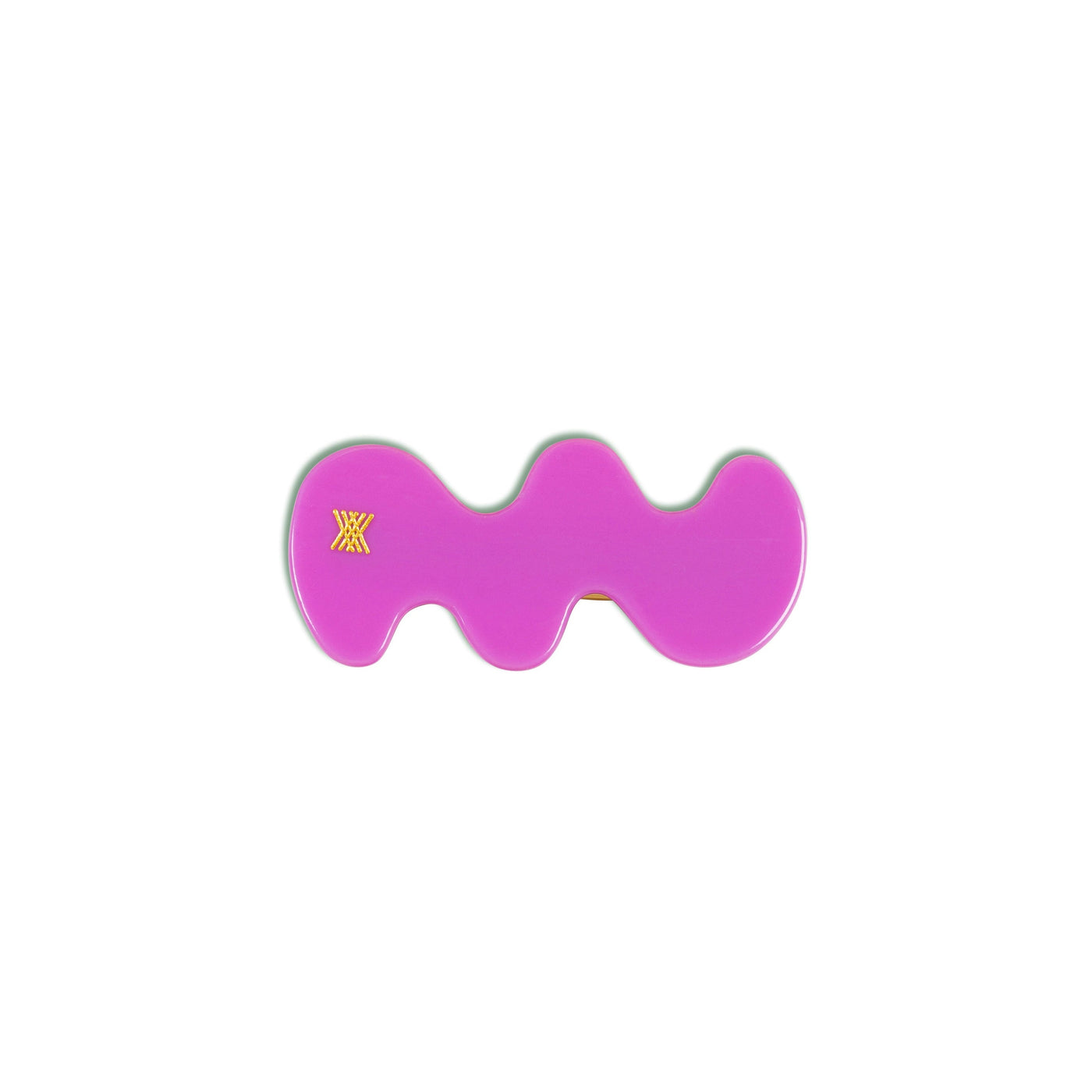 wavy hair clip - purple violet
