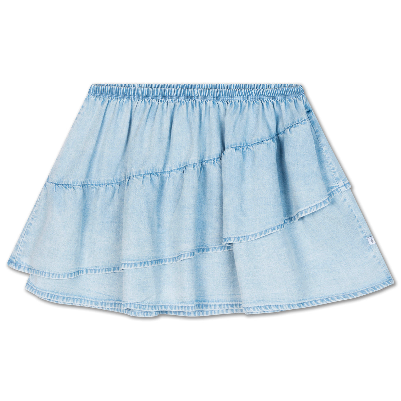 ruffle skirt - bleached blue