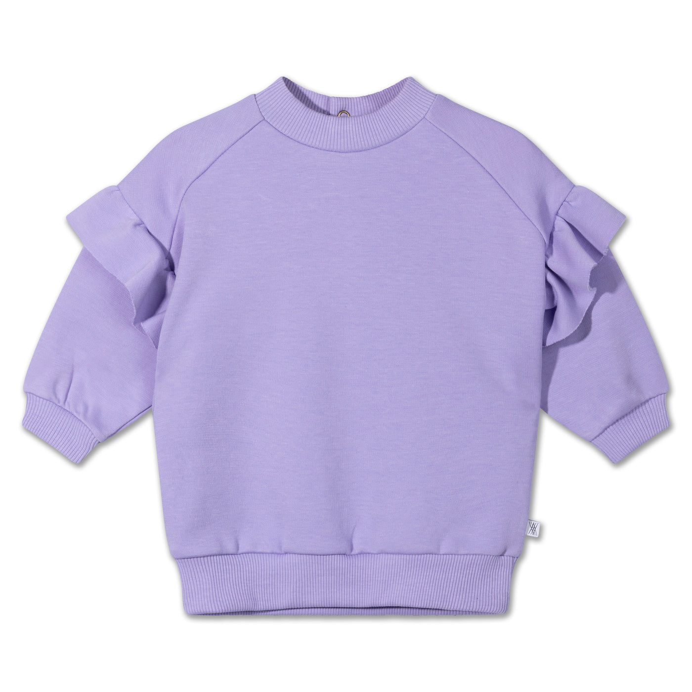 ruffle sweater - bright violet